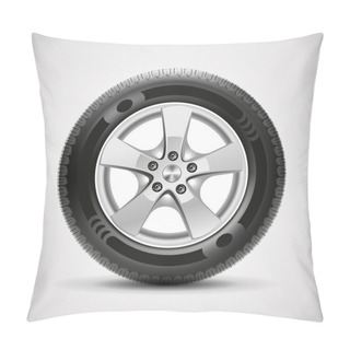 Personality  Car Tire, Vector Pillow Covers