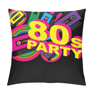 Personality  Retro Party Background Pillow Covers