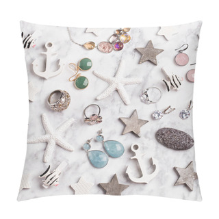 Personality  Different Jewels And Sea Travel Souvenirs Pillow Covers