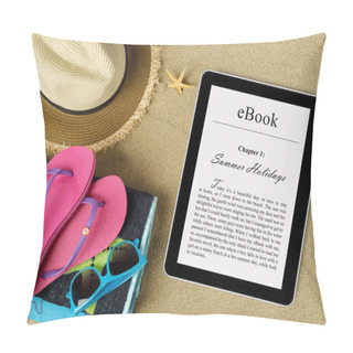 Personality  EBook Tablet On Beach Pillow Covers