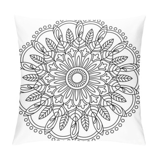 Personality  Oriental Floral Mandala Design. Pillow Covers