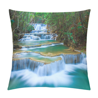 Personality  Deep Forest Waterfall In Kanchanaburi, Thailand Pillow Covers