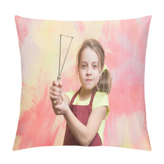 Personality  Chef Child With Masher For Potato. Pillow Covers