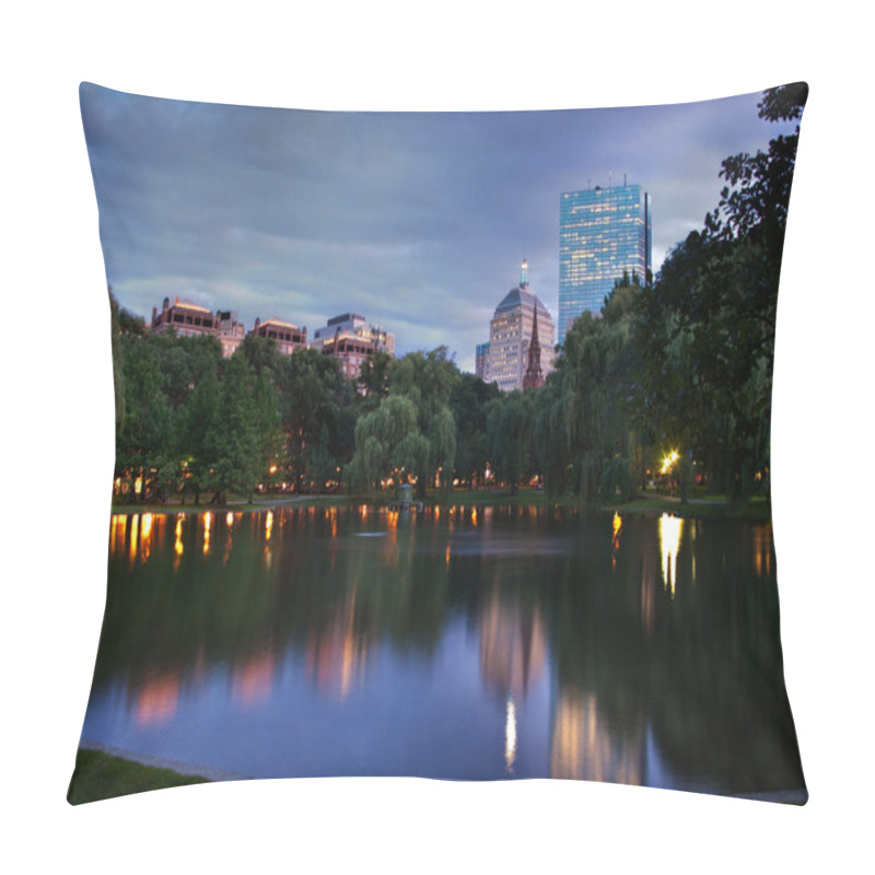 Personality  Sunset Across The Boston Public Gardens Pillow Covers