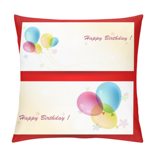 Personality  Birthday Greeting Cards, Vector  Illustration  Pillow Covers