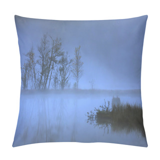 Personality  Day Sunset In Unreal Lake Landscape View Pillow Covers