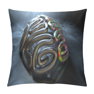 Personality  Left And Right Brain Concept Pillow Covers
