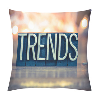 Personality  Trends Concept Metal Letterpress Type Pillow Covers