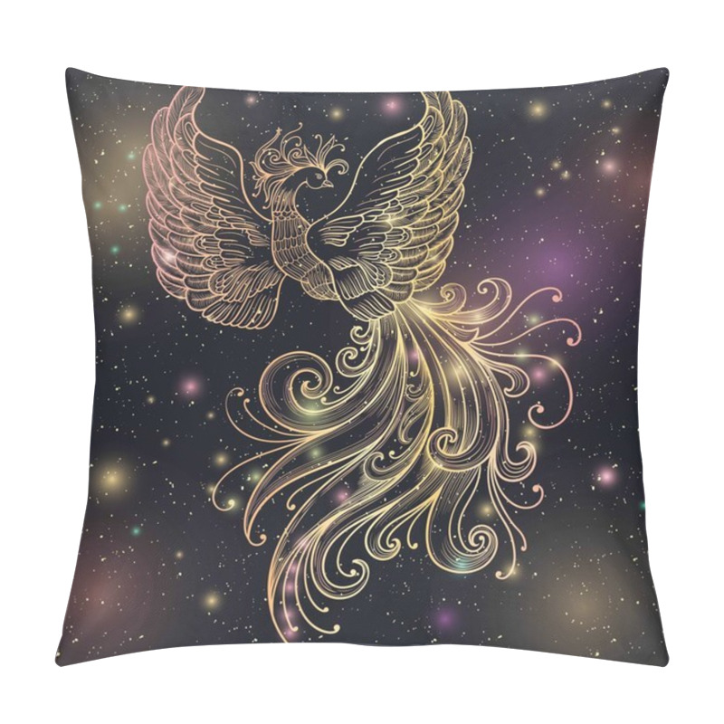 Personality  Firebird Vector Clipart Pillow Covers