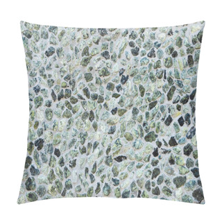 Personality  Decorative Grey Mosaic Stone Wall Background, Full Frame View  Pillow Covers