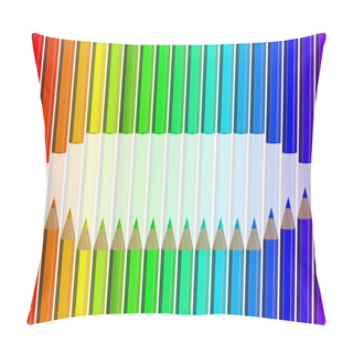 Personality  Set Of Colored Pencils Pillow Covers