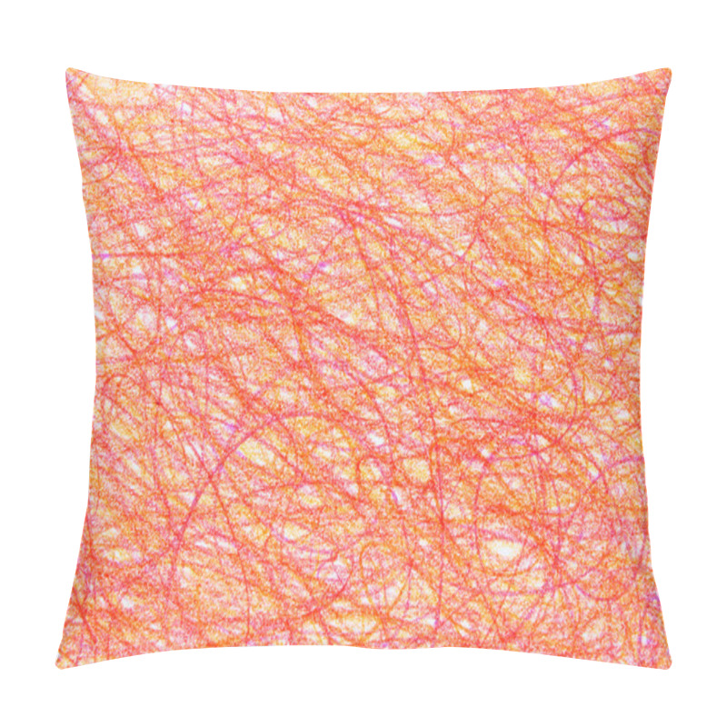 Personality  Crayon Circular Scribble Background Pillow Covers