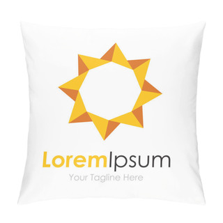 Personality  Elegant Style Sun Geometric Simple Business Icon Logo Pillow Covers