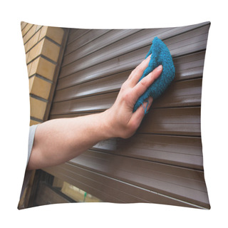 Personality  Hand Cleaning Roller Shutters Pillow Covers