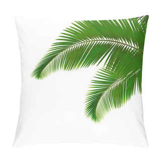 Personality  Palm Leaves On White Background Pillow Covers
