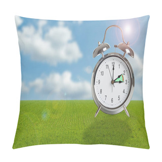 Personality  Clock Time Changing To Summer Time. Pillow Covers