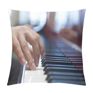 Personality  Hand Playing Piano Keys Pillow Covers