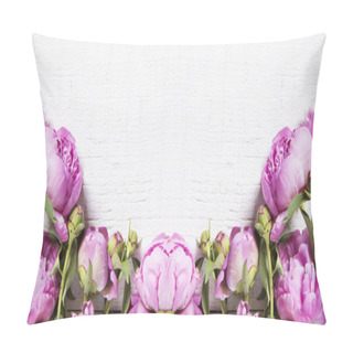 Personality  Pink Peonies Background Pillow Covers