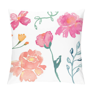 Personality  Watercolor Rose. Vintage Roses. Spring Flowers. Watercolor Flowe Pillow Covers