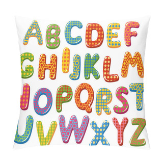 Personality  Colorful Alphabet Letters Pillow Covers