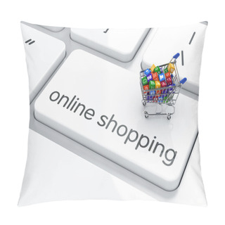 Personality  Online Shopping Concept Pillow Covers