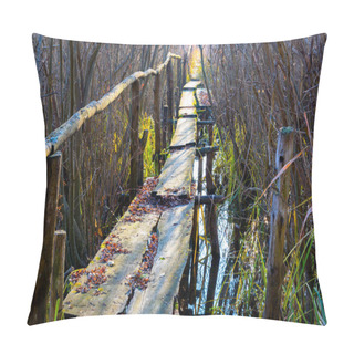 Personality  Old Wooden Bridge Pillow Covers