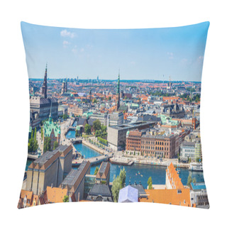 Personality  View Of Copenhagen Panorama Pillow Covers