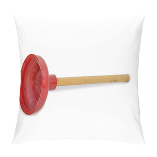 Personality  Plunger Isolated On White Pillow Covers
