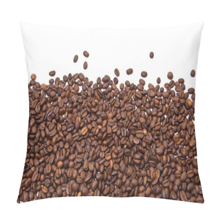 Personality  Roasted Coffee Beans Background Pillow Covers