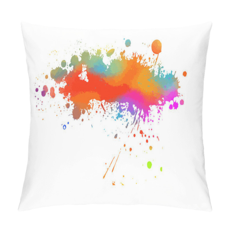 Personality  Multi Color Blots Background. Vector Illustration Pillow Covers