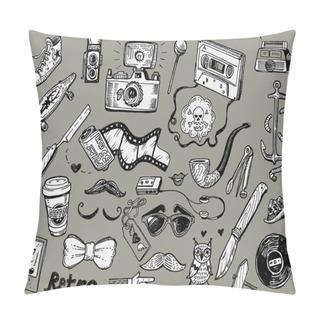 Personality  Hipster Doodles Pillow Covers