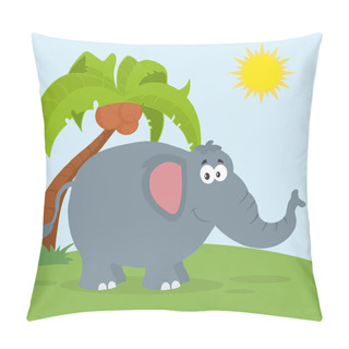 Personality  Elephant Cartoon Character Pillow Covers