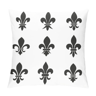 Personality  Set Of Emblems Fleur De Lys Symbols Pillow Covers
