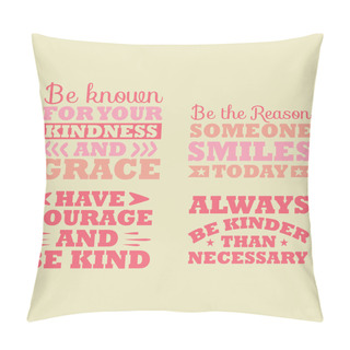 Personality  Kindness Svg Set,Retro Svg Set,Retro Svg Design, Svg Set  Pillow Covers