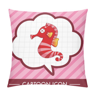 Personality  Hippocampus Theme Elements Vector,eps Icon Element Pillow Covers