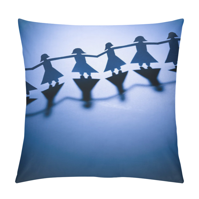 Personality  Girls Holding Hands Pillow Covers
