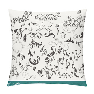 Personality  Collection Of Decorative Design Elements Pillow Covers