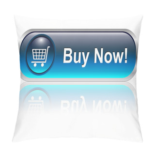 Personality  Shopping Cart Icon, Button Pillow Covers