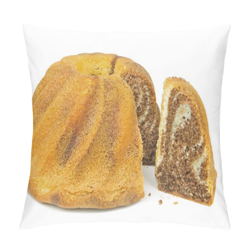 Personality  A Marble Sponge Cake And Slice Pillow Covers