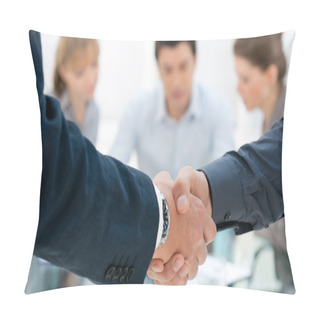 Personality  Handshake Closeup Pillow Covers