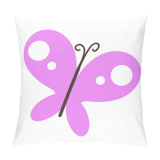 Personality  Vector Coloured Butterflies On White Background Pillow Covers