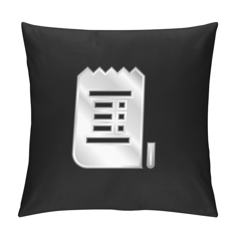 Personality  Bill Silver Plated Metallic Icon Pillow Covers