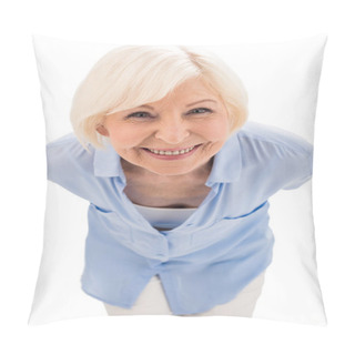 Personality  Happy Senior Woman Pillow Covers