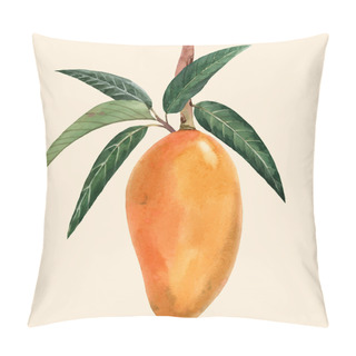 Personality  Watercolor Mango Fruit Vector Illustration Pillow Covers