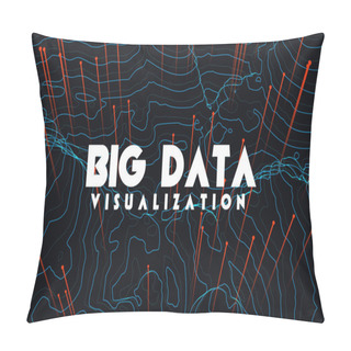 Personality  Big Data Visualization. Trendy Infographic Background. Data Analysis Presentation.  Pillow Covers