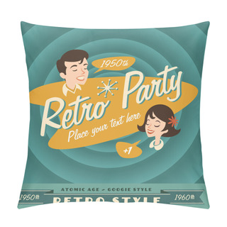 Personality  Vintage And Retro Lables Retro Party Pillow Covers