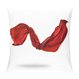 Personality  Smooth Elegant Red Cloth On White Background Pillow Covers