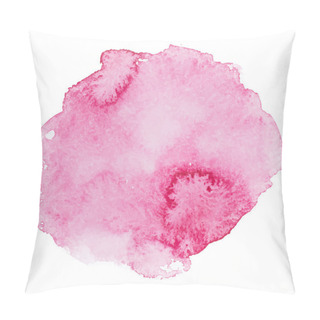Personality  Abstract Watercolor Aquarelle Hand Drawn Pink Art Paint On White Background Vector Illustration Pillow Covers
