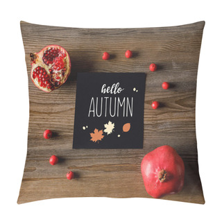 Personality  Empty Card With Pomegranates Pillow Covers