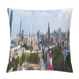Personality  Yekaterinburg, Russia. A View Over The Center Of Yekaterinburg, Russia Pillow Covers